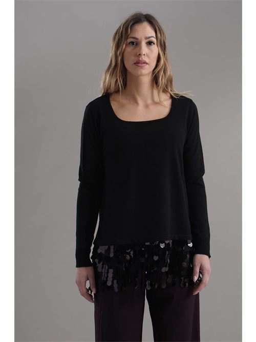Maglia in misto lana Love To Love by Gai Mattiolo | LV2026NERO