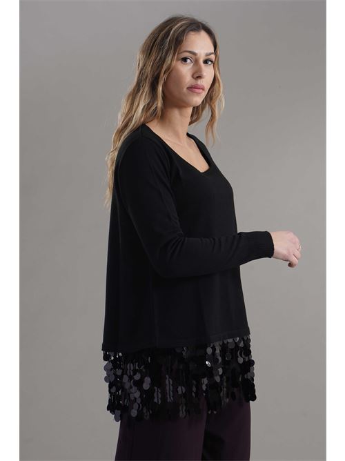 Maglia in misto lana Love To Love by Gai Mattiolo | LV2026NERO