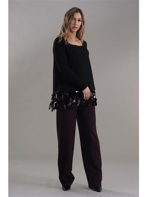 Maglia in misto lana Love To Love by Gai Mattiolo | LV2026NERO