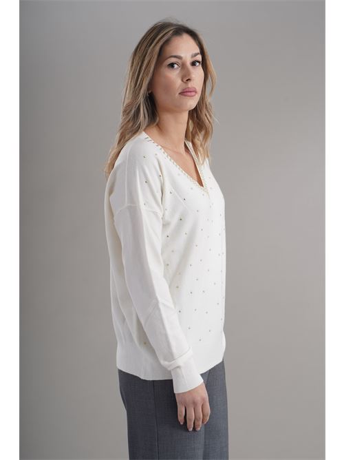 Maglia in viscosa Love To Love by Gai Mattiolo | LV2047PANNA