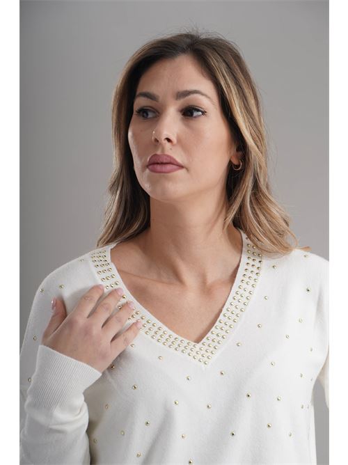 Maglia in viscosa Love To Love by Gai Mattiolo | LV2047PANNA