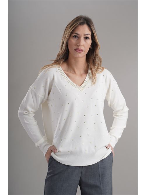 Maglia in viscosa Love To Love by Gai Mattiolo | LV2047PANNA