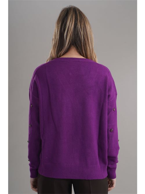 Cardigan in viscosa Love To Love by Gai Mattiolo | LV2049VIOLA