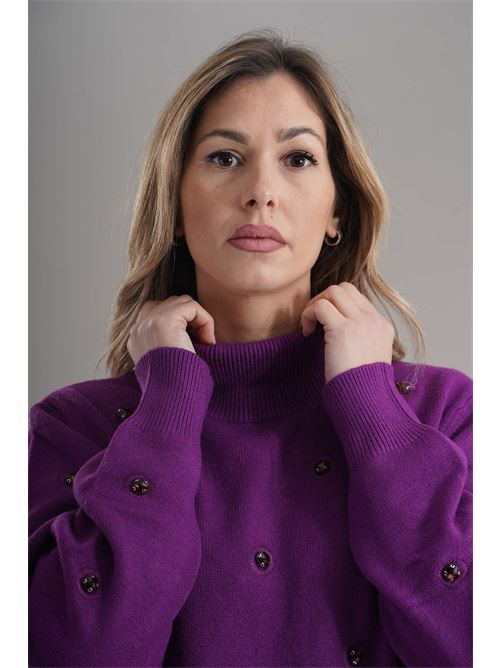 Maglia in viscosa Love To Love by Gai Mattiolo | LV2050VIOLA