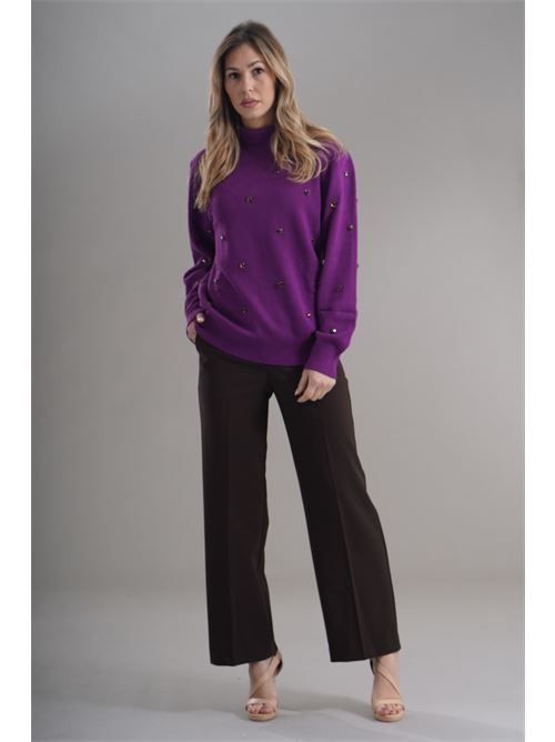 Maglia in viscosa Love To Love by Gai Mattiolo | LV2050VIOLA