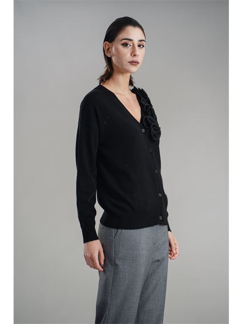 Cardigan in misto cashmere Love To Love by Gai Mattiolo | LV2053NERO