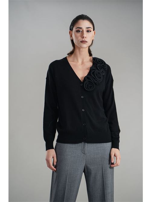 Cardigan in misto cashmere Love To Love by Gai Mattiolo | LV2053NERO