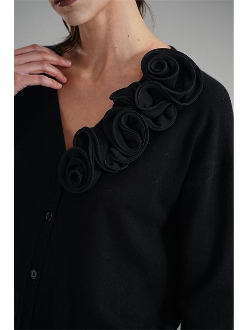 Cardigan in misto cashmere Love To Love by Gai Mattiolo | LV2053NERO