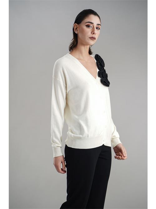 Cardigan in misto cashmere Love To Love by Gai Mattiolo | LV2053PANNA