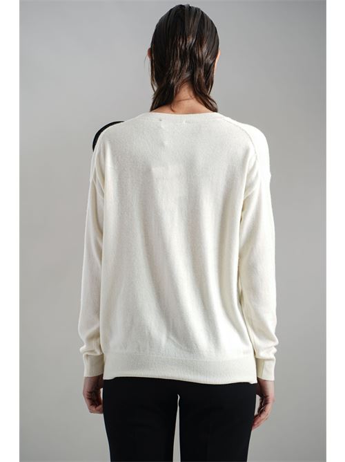 Cardigan in misto cashmere Love To Love by Gai Mattiolo | LV2053PANNA