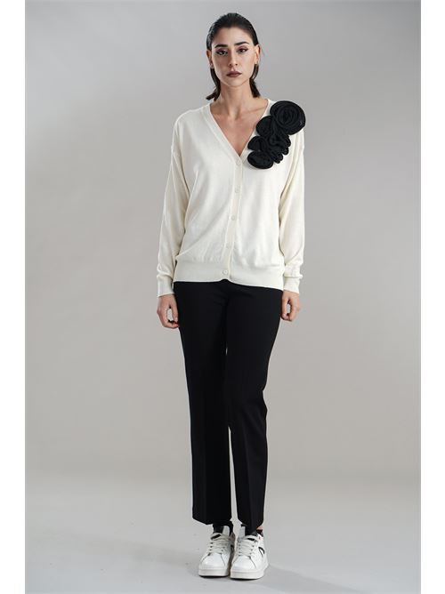 Cardigan in misto cashmere Love To Love by Gai Mattiolo | LV2053PANNA