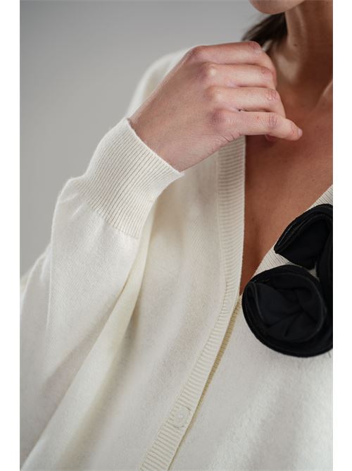 Cardigan in misto cashmere Love To Love by Gai Mattiolo | LV2053PANNA