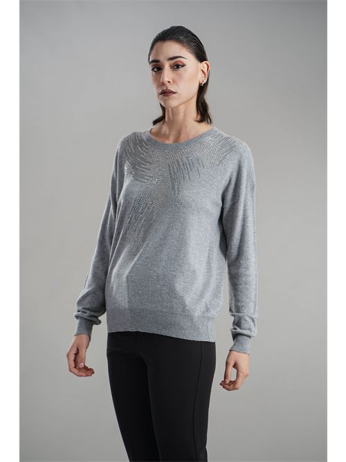 Maglia in misto cashmere Love To Love by Gai Mattiolo | LV2054GRIGIO