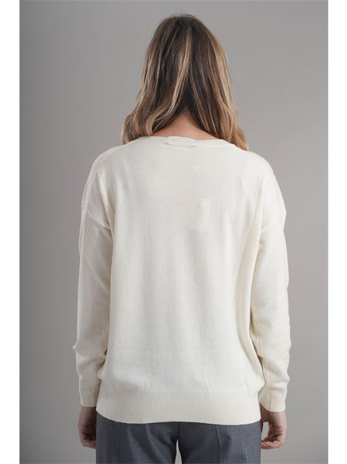 Maglia in misto cashmere Love To Love by Gai Mattiolo | LV2056PANNA
