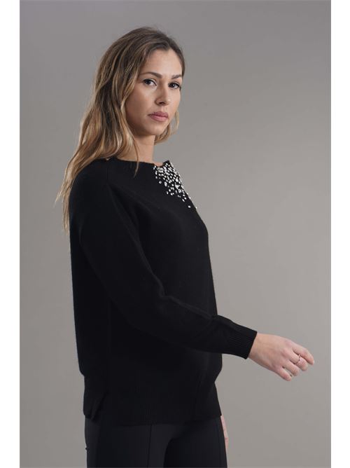 Maglia in misto cashmere Love To Love by Gai Mattiolo | LV2061NERO
