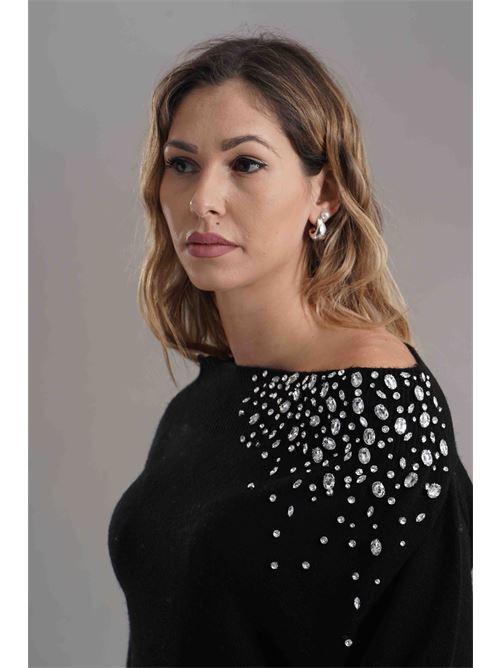 Maglia in misto cashmere Love To Love by Gai Mattiolo | LV2061NERO