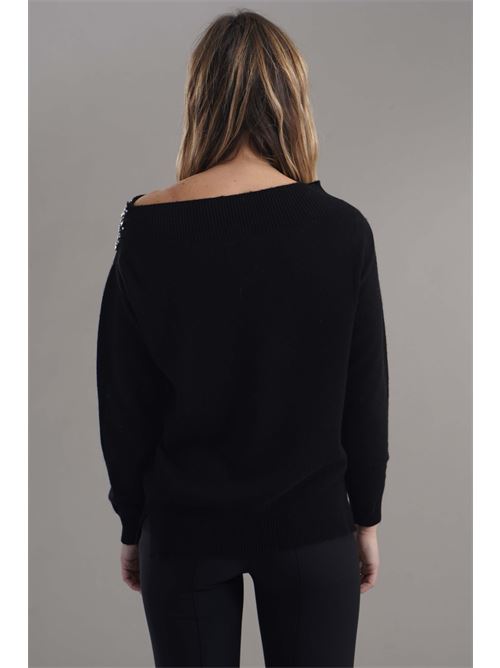 Maglia in misto cashmere Love To Love by Gai Mattiolo | LV2061NERO