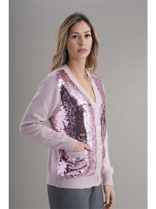 Cardigan in misto cashmere Love To Love by Gai Mattiolo | LV2062ROSA