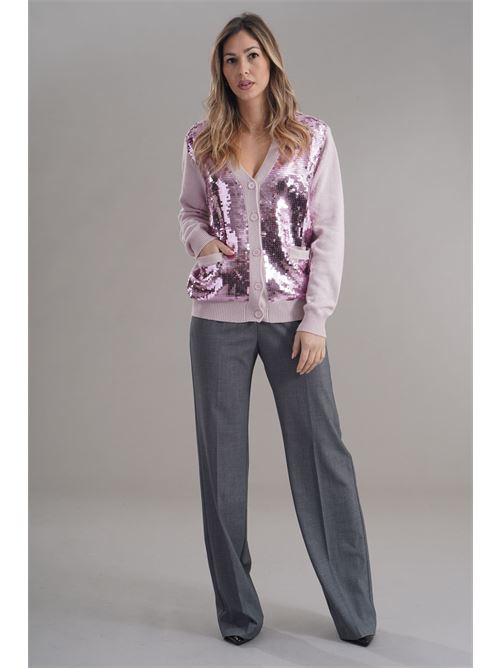Cardigan in misto cashmere Love To Love by Gai Mattiolo | LV2062ROSA