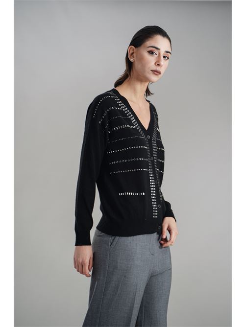 Cardigan in misto cashmere Love To Love by Gai Mattiolo | LV2067NERO