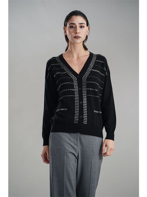 Cardigan in misto cashmere Love To Love by Gai Mattiolo | LV2067NERO