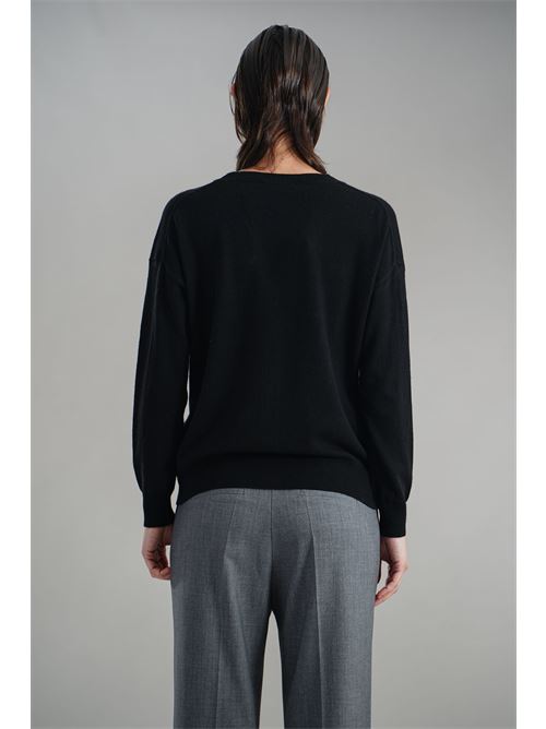 Cardigan in misto cashmere Love To Love by Gai Mattiolo | LV2067NERO