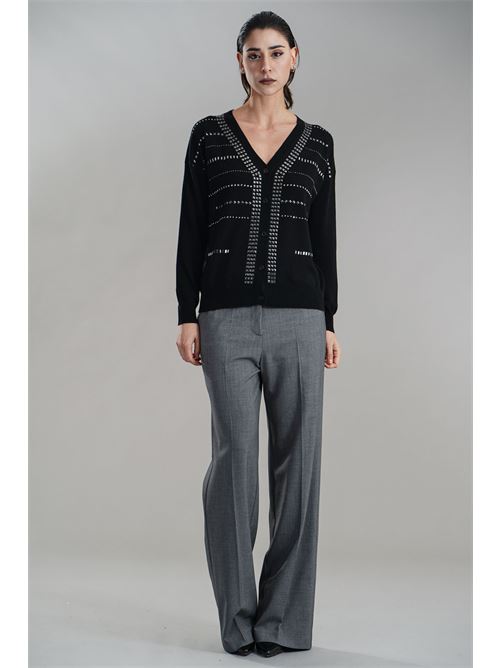 Cardigan in misto cashmere Love To Love by Gai Mattiolo | LV2067NERO