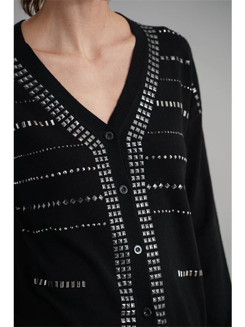 Cardigan in misto cashmere Love To Love by Gai Mattiolo | LV2067NERO