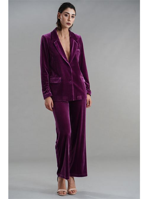 Giacca in velluto liscio Nualy | I25N2240PORPORA