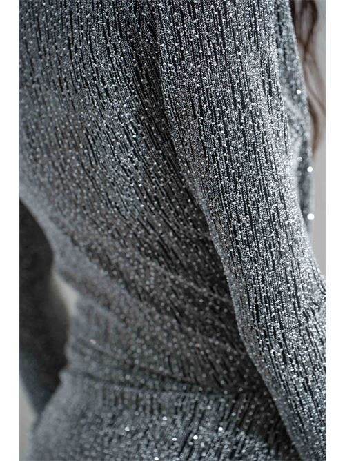 Abito laminato Simona Corsellini | A25CEAB10201NERO/ARGENTO
