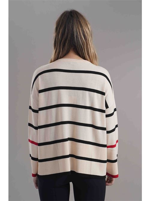 Maglia a righe Try Me | 5036PANNA/NERO