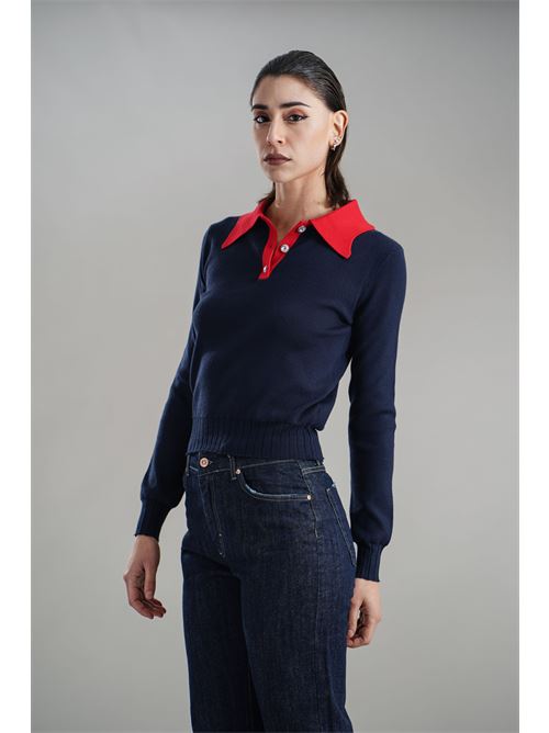 Maglia in viscosa Try Me | 5042NAVY