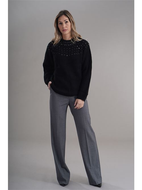 Maglia con strass Try Me | 5048BLACK