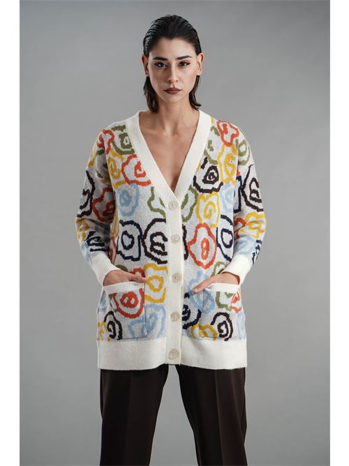 Cardigan fantasia Z.O.E. | 75V802PANNA