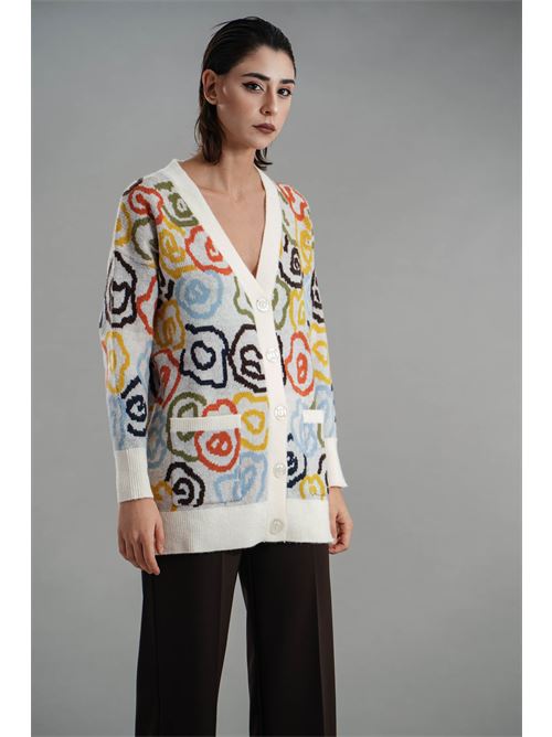 Cardigan fantasia Z.O.E. | 75V802PANNA