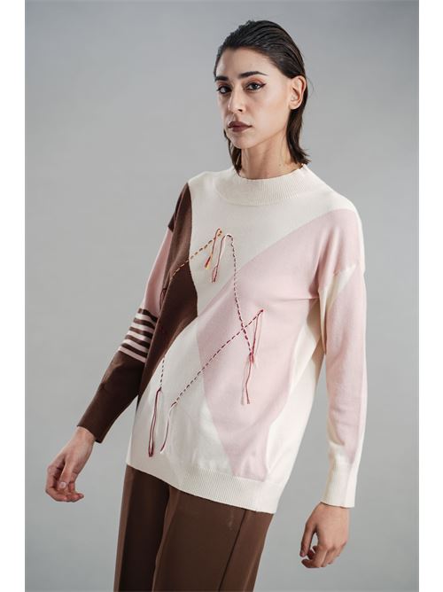 Maglia in viscosa Z.O.E. | 97B167CIOCCOLATO/CIPRIA