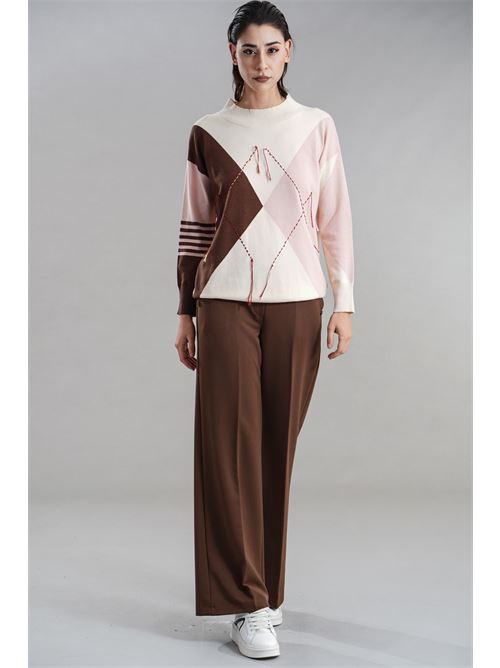 Maglia in viscosa Z.O.E. | 97B167CIOCCOLATO/CIPRIA