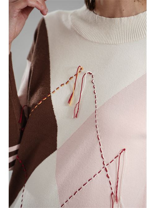 Maglia in viscosa Z.O.E. | 97B167CIOCCOLATO/CIPRIA