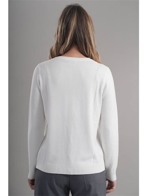 Cardigan in viscosa zooe | 01A815PANNA