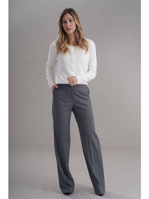 Cardigan in viscosa zooe | 01A815PANNA