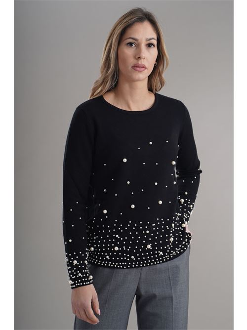 Maglia in viscosa zooe | 12V170NERO