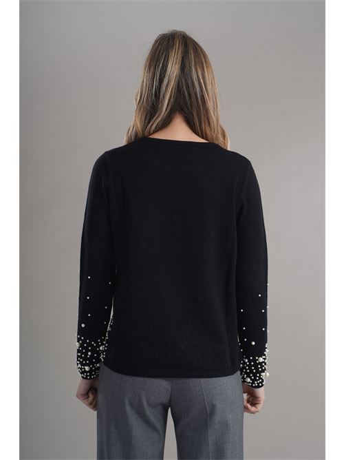 Maglia in viscosa zooe | 12V170NERO