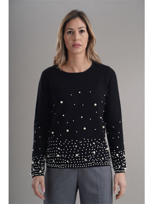 Maglia in viscosa zooe | 12V170NERO