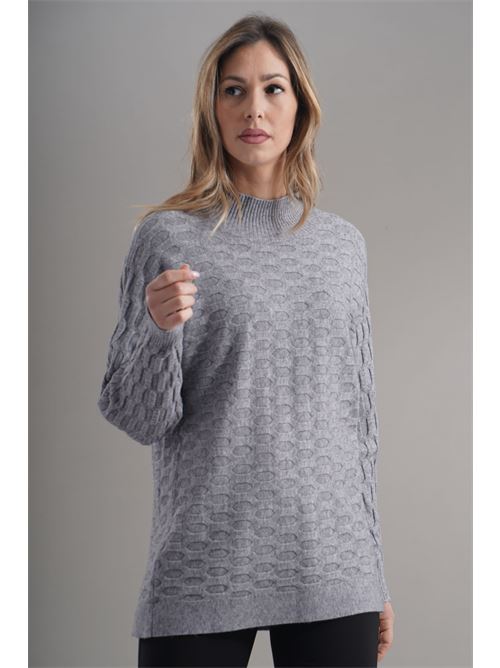 Maglia in viscosa zooe | 33B158GRIGIO