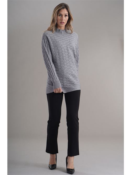 Maglia in viscosa zooe | 33B158GRIGIO