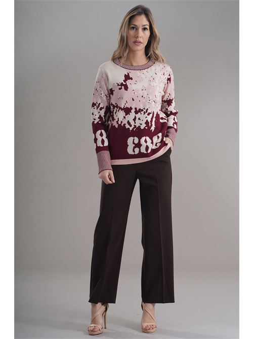 Maglia in viscosa zooe | 49B160BORDO/CIPRIA
