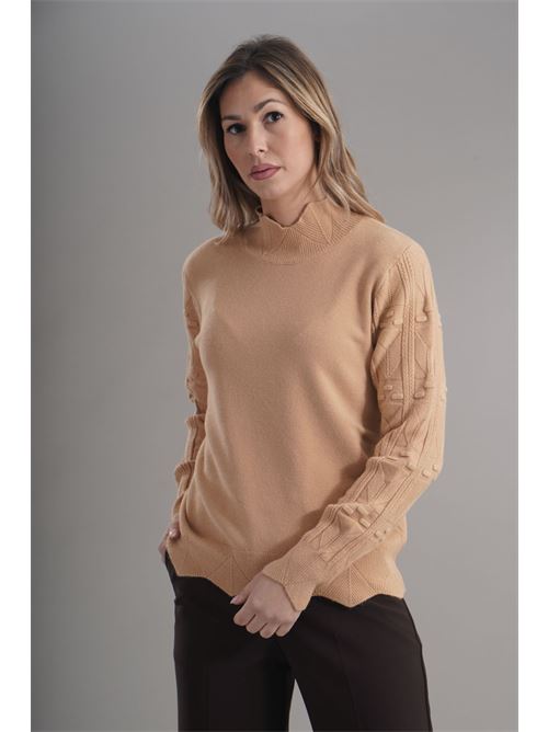 Maglia in viscosa zooe | 65B159CAMMELLO