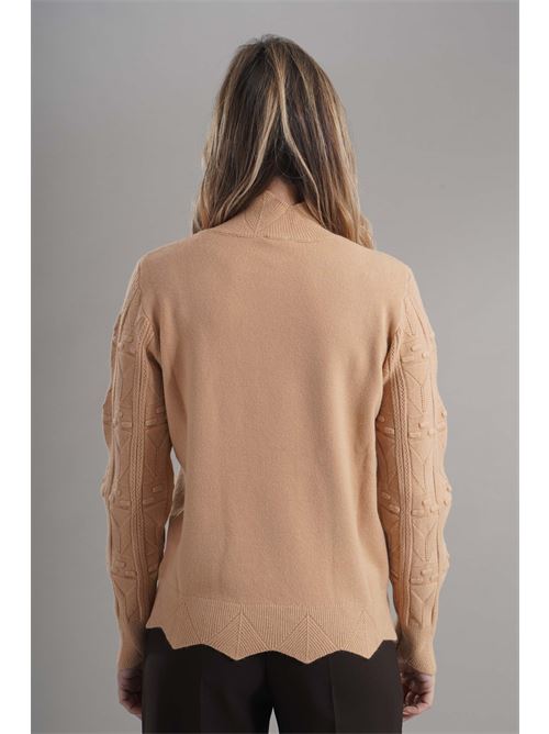 Maglia in viscosa zooe | 65B159CAMMELLO