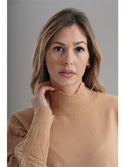 Maglia in viscosa zooe | 65B159CAMMELLO