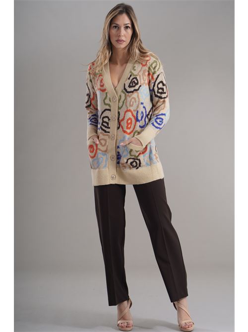 Cardigan fantasia zooe | 75V802BEIGE